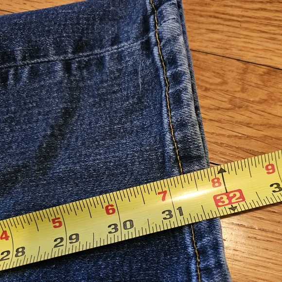 American Eagle Jeans Mens 32x32 AirFlex+ Blue Denim Athletic Skinny - Picture 10 of 11